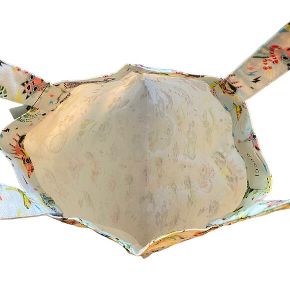 Gucci Blue Monsters Cotton Shopping Tote NWT - Picture 4 of 10